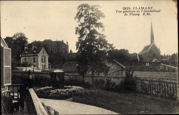 Postcard Clamart Hauts de Seine, General view of the Orphanage of Fleury