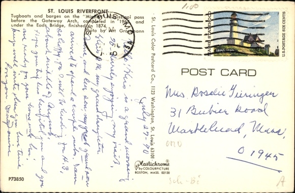 Postcard Saint Louis Missouri USA