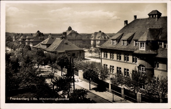 Ak Frankenberg in Sachsen, Blick auf die Hindenburgkaserne
