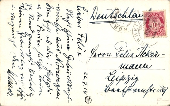 Artist Postcard Norway, Jubilee 1814-1914, floats, flags