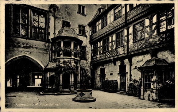 Ak Frankfurt am Main, Römerhöfchen