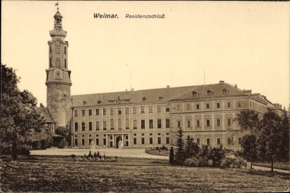 Ak Weimar in Thüringen, Residenzschloss