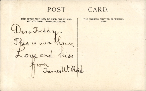 Photo Postcard Great Britain, James W. Reid House