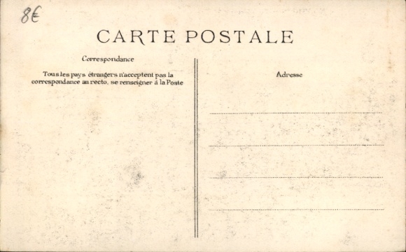 Postcard Courbevoie Hauts de Seine, Crue de la Seine, En bas du Pont