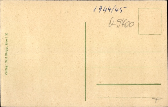 Postcard Aue in the Ore Mountains of Saxony, Friedrich Auguststrasse