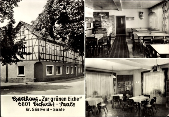 Postcard Eichicht Kaulsdorf an der Saale, Inn Zur grünen Eiche