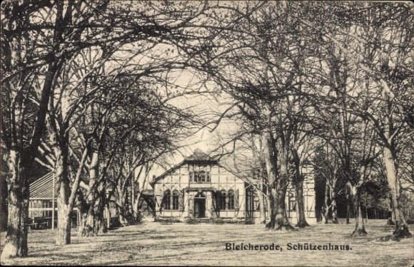 Ak Bleicherode am Harz, Schützenhaus