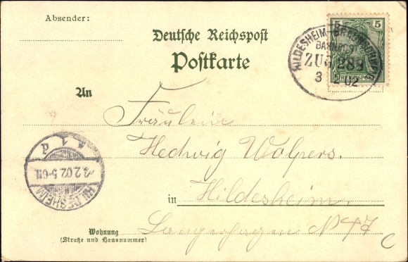 Chromo-Litho Schellerten in Lower Saxony, Villa Schrader, inn, sugar factory