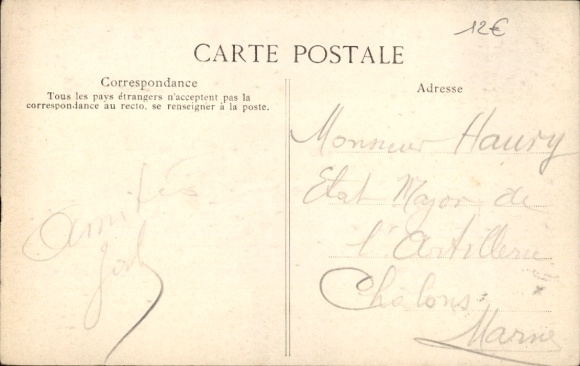 Postcard Robinson Hauts de Seine, donkey throws rider, spectators