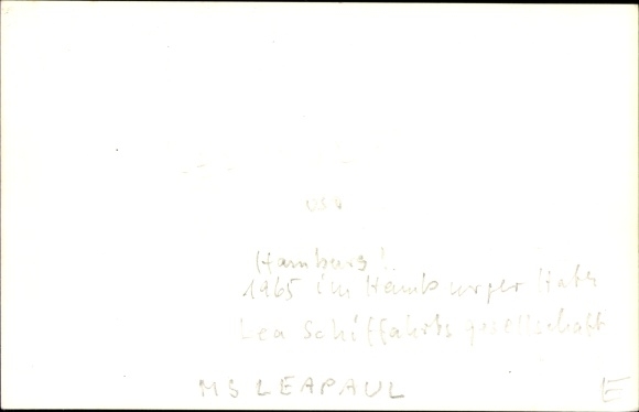 Photo Postcard cargo ship Leapaul, Hamburg Chicago Line