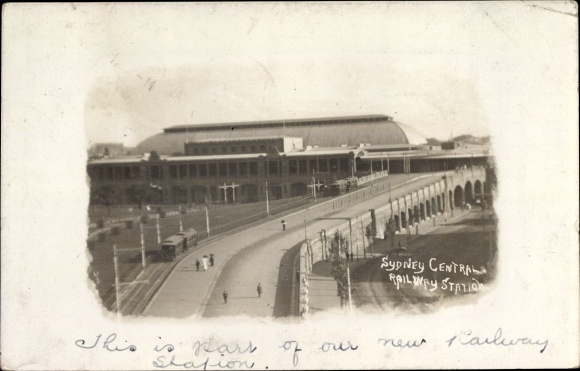 Postcard Sydney Australien, Central Railway Station