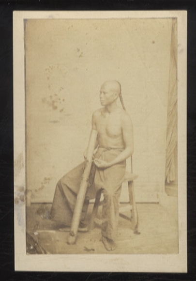 China - Original photograph - August Sachtler, around 1864 - Penang, young Chinese