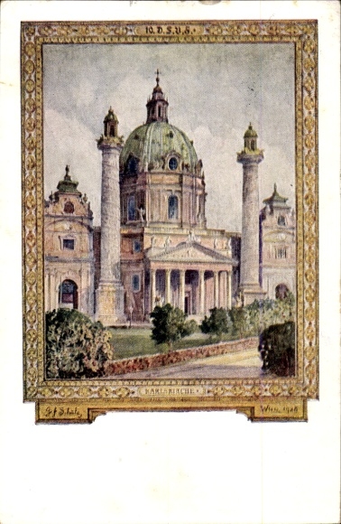 Artist PC Vienna 4 Wieden, 10th German Singers' Association Festival 1928, Karlskirche