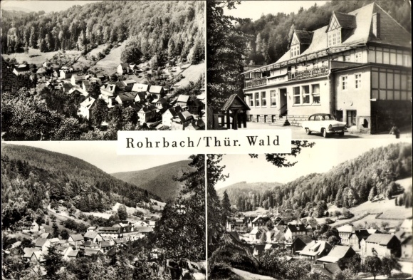 Postcard Rohrbach in Thuringia, inn, panorama