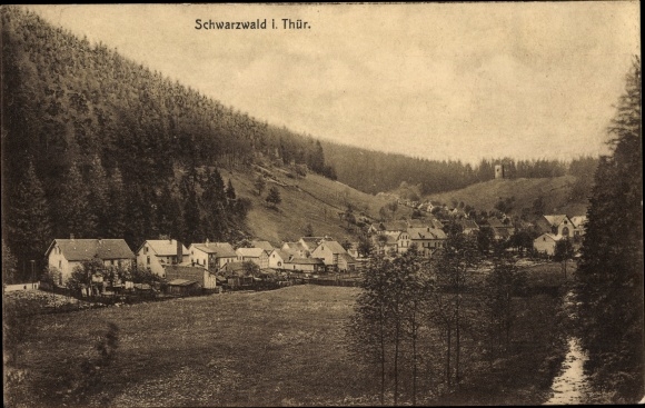 PC Schwarzwald Ohrdruf in Thuringia, town view