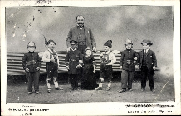 Postcard Royaume de Lilliput, Lilliputians in Disguise, director M Gerson