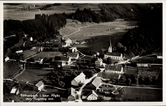 Ak Röthenbach im Allgäu, Luftaufnahme