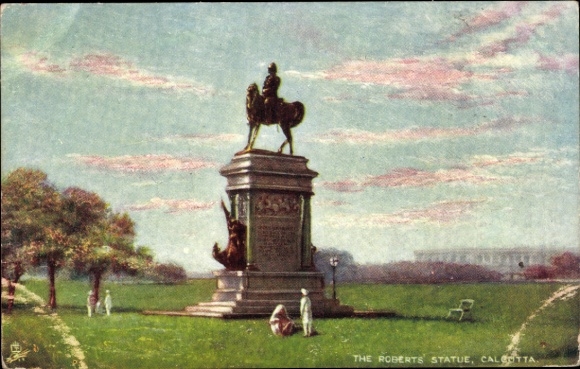 Künstler Ak Calcutta Kolkata Kalkutta Indien, The Roberts Statue