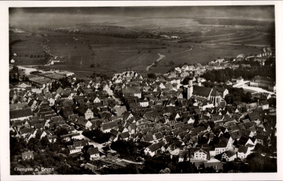 Ak Giengen an der Brenz, luchtfoto