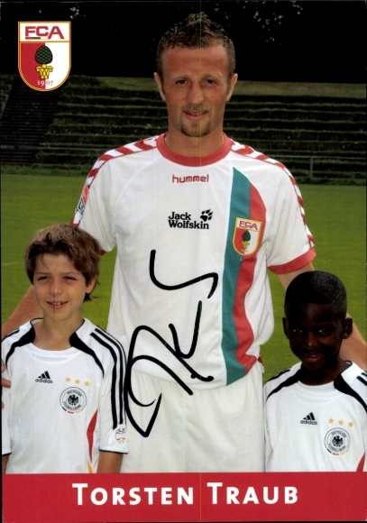 Autogrammkarte Fußballer Torsten Traub, FC Augsburg, Autogramm
