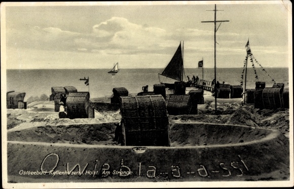 PC Kellenhusen on the Baltic Sea, on the beach, beach chairs