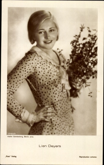 Postcard actress Lien Deyers, Ross Verlag 5192/1