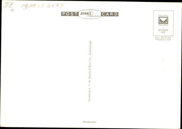 Postcard Algerian passenger plane Air Algerie, Boeing 737