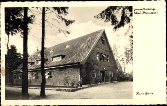 Ak Eckel Rosengarten Nenndorf in Niedersachsen, Jugendherberge, Haus Gartz