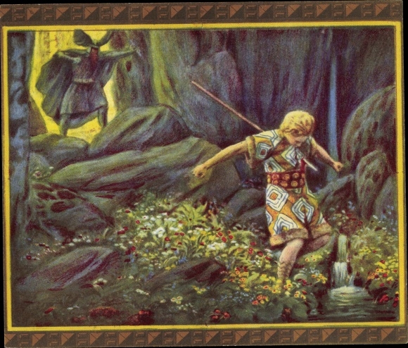 Collection picture The Nibelungen Song, III. Frieze, Siegfried's death, How Siegfried was killed by Hagen