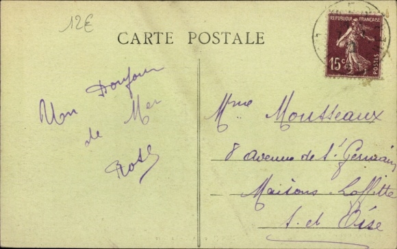 Postcard Mer Loir et Cher, La Gare