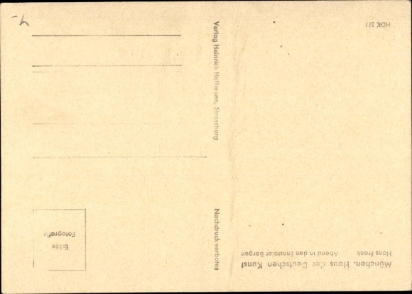 Artist Postcard Frank, Hans, Evening in the Ennstal Mountains, HDK 511, Photo Hoffmann