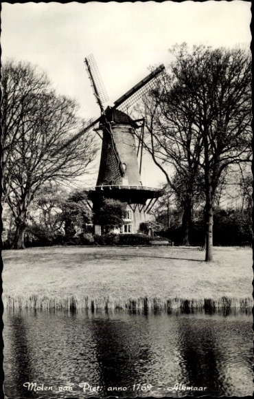 PC Alkmaar, North Holland, Netherlands, Piet's Mill, 1769
