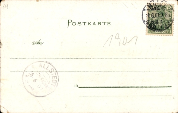 litho Halle an der Saale, Landbouwtentoonstelling 1901, Spiritus locomobile, Altmann-systeem
