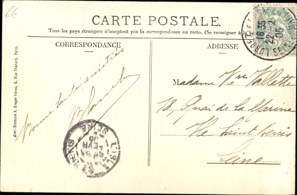 Ak Lorrez le Bocage Seine et Marne, Chateau du Comte de Segur