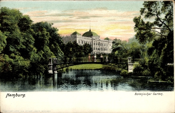 Ak Hamburg, Botanischer Garten