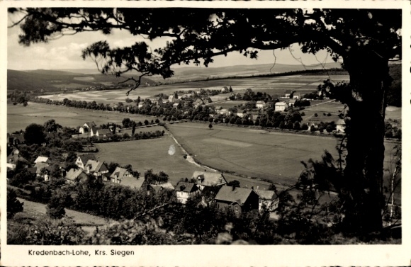 Postcard Lohe Kredenbach Kreuztal in Westphalia, view to the village