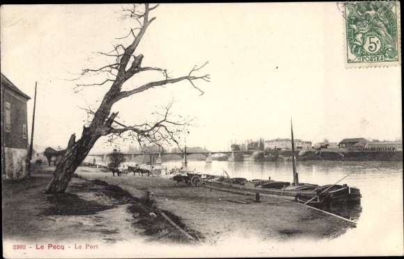 Postcard Le Pecq Yvelines, Le Port