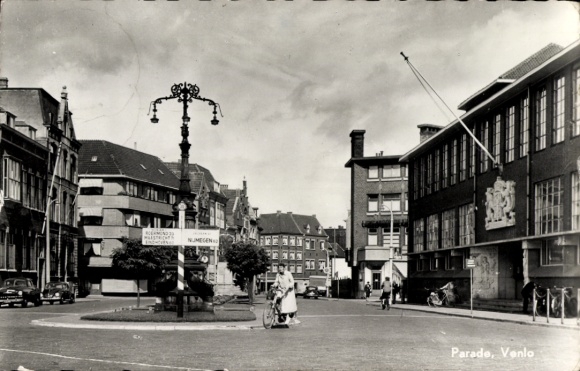 Postcard Venlo Limburg Netherlands, parade, street view, architecture