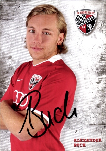 Autogrammkarte Fußballer Alexander Buch, FC Ingolstadt, Autogramm