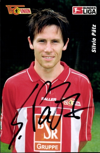Autogrammkarte Fußballer Silvio Pätz, 1. FC Union Berlin, Autogramm