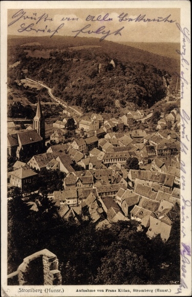 PC Stromberg in the Hunsrück, town view, photo by Franz Killian