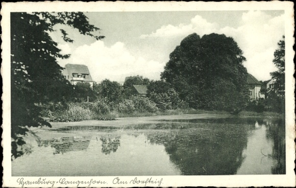 Postcard Hamburg Nord Langenhorn, Dorfteich