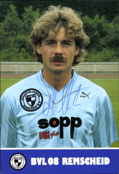 Autograph card footballer Michael Kühn, BVL 08 Remscheid, autograph