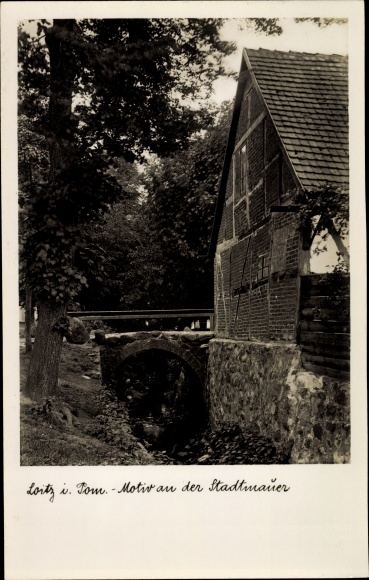 PC Loitz in Vorpommern, motif on the city wall