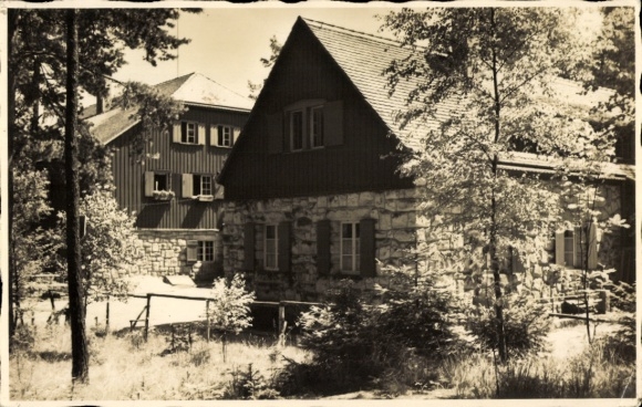 Ak Schöna Saksisch Zwitserland, Duitse jeugdherberg in Zirkelstein