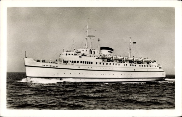 Ak Bundesbahn hoogzeeveerboot Duitsland