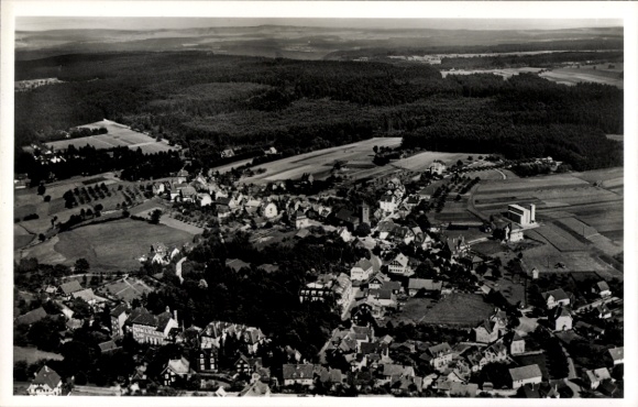 Postcard Schömberg in the Black Forest Württemberg, aerial photograph