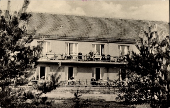 Postcard Wildau in Brandenburg, after-work home, Dr. George Benjamin