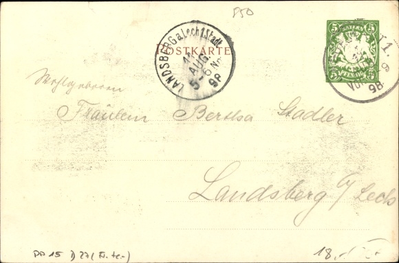 Postwaardekaart ansichtkaart Ingolstadt Opper-Beieren, 25-jarig jubileum kb I foot art. Regt., PP 15 D 27