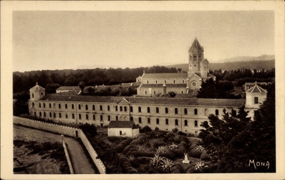 Postcard Ile Saint Honorat Alpes Maritimes, Monastere de Lerins, L'abbaye